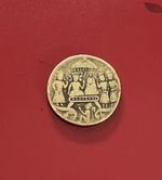 Antique Indian Ram Darbar Temple RAMATANKA ( Travelling Good Luck Token) 30mm.