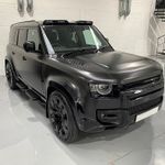 FOR LAND ROVER DEFENDER 90 110 2020-2025 GLOSS BLACK LED DRL ROOF TOP LIGHT BAR