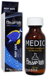 POLYP LAB MEDIC 30ml FISH TREATMENT REEF SAFE WHITE SPOT PARASITE MARINE WATER