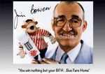 BULLSEYE DARTS CLASSIC TV SHOW HOST JIM BOWEN SIGNED PREPRINT EXCLUSIVE A4 PRINT