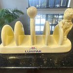Vintage Lurpak Ceramic/Porcelain Toast Rack Holder Advertising Collectable