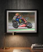 FABIO QUARTARARO MotoGP A3 print from painting by Greg Tillett poster Wall art