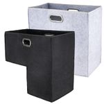 Stair Storage Baskets Folding Felt Fabric Box Organiser Stairs Laundry Box