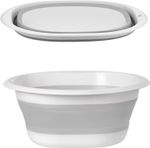 Collapsible Washing Up Bowl, Portable Wash Basin Silicone Plastic Basket Multipu