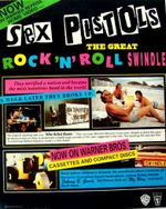 SEX PISTOLS 1992 PROMO ADVERT THE GREAT ROCK 'N' ROLL SWINDLE on Warner