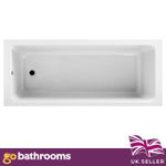 Acrylic Bathtub Superstrong Acrylic Single Ended Bath & Leg Set 1600 1700 1800