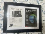 John Martyn 'Grace & Danger’ & ' Solid Air 'A5 tour flyers framed.