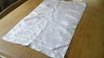 VINTAGE    IRISH HUCKABACK  LINEN  DAMASK  GUEST TOWEL - 38 X 59  CM