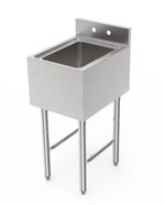 GSW USA SE10141DNB 12" x 10" One-Compartment Stainless Steel Underbar Sink