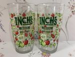 Inch's Cider Pint Glasses x 2 Brand New 100% CE Stamped Genuine Free Postage