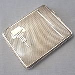 STUNNING VINTAGE ART DECO SILVER PLATED CIGARETTE CASE