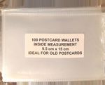 Plastic Sleeves Pockets Wallets for Old Postcards or Photos 6 x 4 (9.6CM X 15CM)