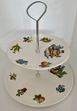 Lord Nelson Pottery RIO 2-tier Vintage Cake Stand