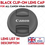 LENS CAP FITS Canon EF-M 15-45mm f/3.5-6.3 IS STM - CANON 49MM FILTER CAP - UK