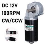 Turbo Worm Reduction Motor Forward Reverse Self-Locking Motor 100RPM DC 12V 4578