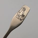 BM Co CANADA SOLID STERLING SILVER SOUVENIR SPOON ESKIMO 13.3 GRAMS