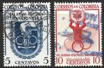 Colombia Scott 623-624 VF Used Issued 1954 Sports.