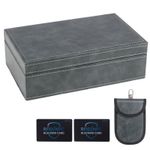 Faraday Box for Car Keys 2-in-1 Anti-Theft Key Signal Blocker for All Vehicles