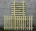 Picket Garden Fence Panels 2 x 1.8m (6ft) Long  hand built using treated wood