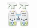 2 x Vital Baby Hygiene Aquaint Cleansing Water Skin Friendly 500ml EXP 11.26