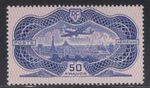 WC1_33850 H. FRANCE. Rare 1936 MONOPLANE OVER PARIS air stamp. Sc.C15. MVLH