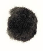 Gun Dog Rabbit Fur Dummy Ball (Black)