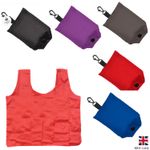 Foldable Ladies Shopping Bag Eco Fold Away Reusable Grocery Bags Keychain Travel