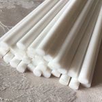 PTFE TEFLON ROUND BAR ROD 7mm x 900mm long 