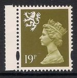 Scotland 1995 S82 19p litho right band booklet stamp MNH