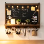 Rustic Chalkboard Magnetic Wall Message Blackboard Durable Key Organize Shelf UK