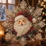 Christmas Pearl Diamond Art Hanging Ornament Kit, Paintings Wall Decor Gift