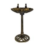 Garden Bird Bath Patio Outdoor Pedestal Traditional Ornament Birds Water Bowl