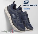 SKECHERS MENS SHOES NAVY WALKING MEMORY FOAM SOFT SKETCHERS TRAINER BLUE 8 9 10