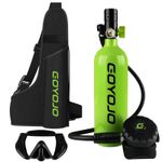 Mini 1L Snorkeling Scuba Diving Tank with Mask, 15 Minutes Underwater Breathing