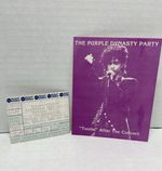 Prince “Purple Rain” The Purple Dynasty Party Invitation & Concert Ticket-1984