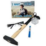 Junior Fossil Hunting Starter Kit (Age 8+) – Genuine Geological Hammer, Chisel