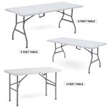 CATERING CAMPING HEAVY DUTY FOLDING TRESTLE TABLE PICNIC BBQ PARTY 4FT 5FT & 6FT