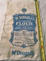 Vintage McDougall's Cloth Flour Bag Wheatsheaf Mills Millwall Docks E London