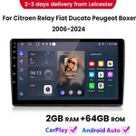 2+64GB Apple Carplay Android13.0 Car Radio GPS SAT NAV For Fiat Ducato 2006-2024