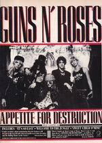 Guns N' Roses - Appetite For Destruction - Mini Poster/Magazine Clipping