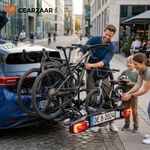 3 Bike 60KG Foldable Electric Rack TowBar E-Bike Carrier Tilt E-MARK taillight