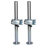 2 PACK 34mm Prop Drop Stand 460mm Long for Trailer Jockey Leg & Clamp