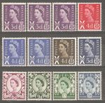 1958/70 Scotland Regionals ( Set of 12 ) Mint Never Hinged