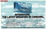 1979 Advert for FETHERLITE with Natursol Lubricated CONDOMS Print Ad 720/134