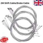 5Pcs 2M MTB Road Bike Brake Cable Stainless Steel Gear Shift Inner Wire Set UK*