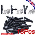 X18 T/I/Y Type Wiper Arm Washer Nozzle Pump Hose Tubing Joiner Pipe Connector