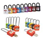 Safety Lockout Padlock Tagout Keyed Different-38mm or 76mm Length, 6mm Diameter