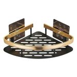 4PCS Organiser Storage Rack Corner Shower Caddy Self Adhesive Bathroom Shelf NEW