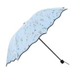 Floral Sun Umbrella 8 Ribs Portable Summer
