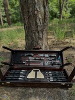 Skewers Set Tools Grill Set Mangal Set BBQ Grill Set XXL in Case - Stainless Steel